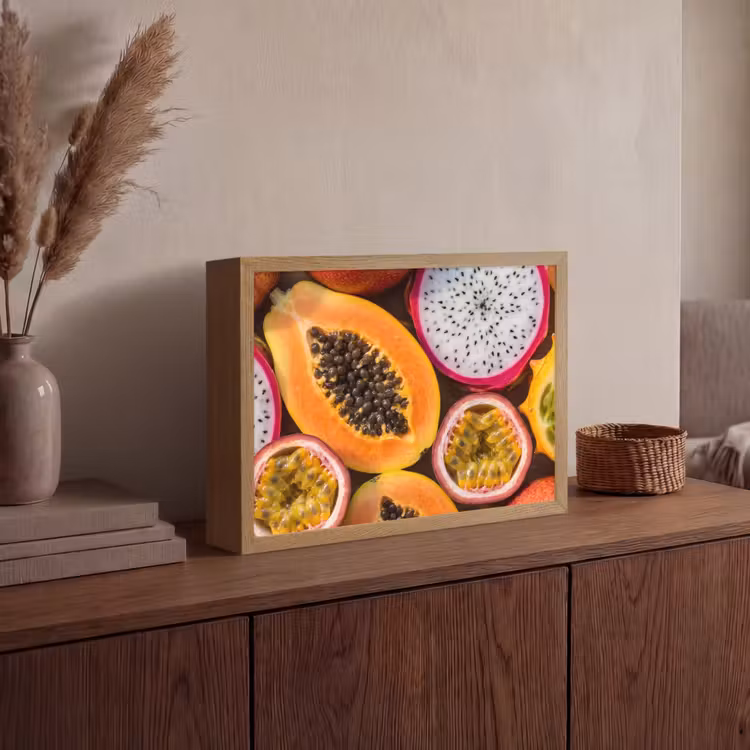 Lightbox - Wandlamp - Fruit - Geopend - Tropisch - Eten - Kleurrijk — 4