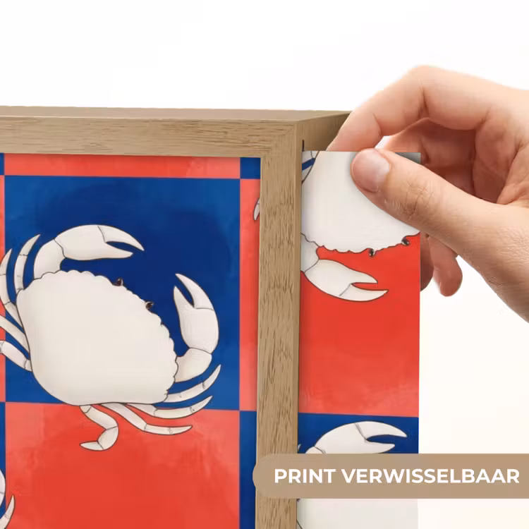 Lightbox - Wandlamp - Patroon - Zeeleven - Rood - Blauw - Abstract — 5