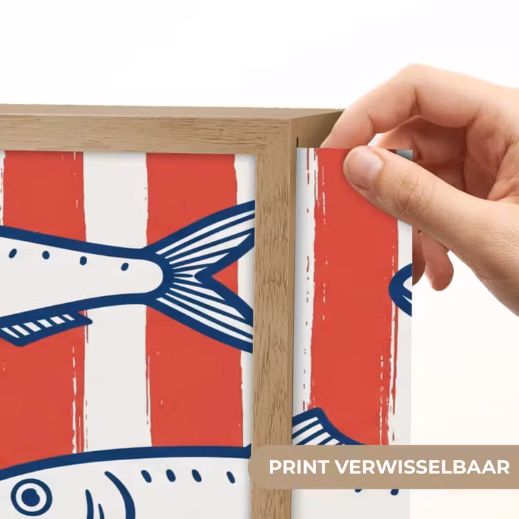 Lightbox - Wandlamp - Vis - Patroon - Strepen - Illustratie - Rood — 5