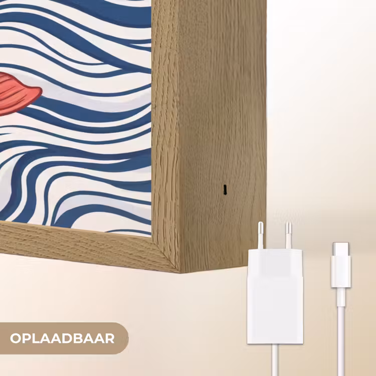 Lightbox - Wandlamp - Vis - Water - Natuur - Illustratie - Rood — 7