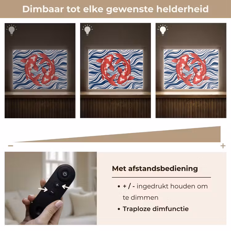 Lightbox - Wandlamp - Vis - Water - Natuur - Illustratie - Rood — 9