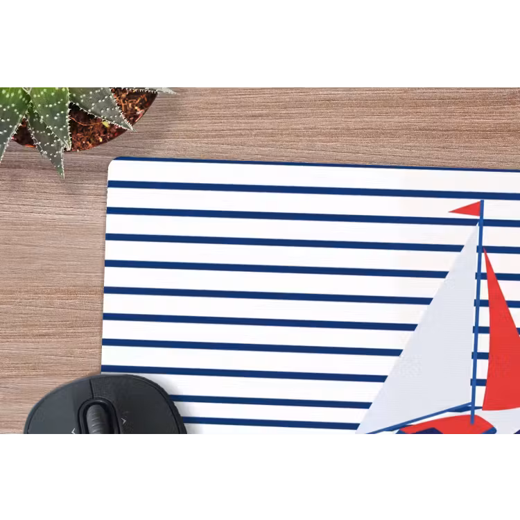 Muismat - Boot - Water - Abstract - Blauw — 4