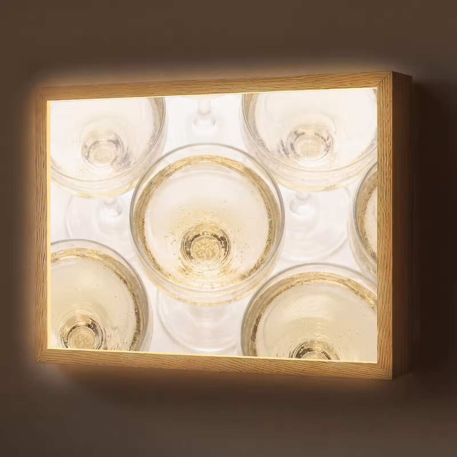 Lightbox - Wandlamp - Drank - Glazen - Feest - Goud — 1