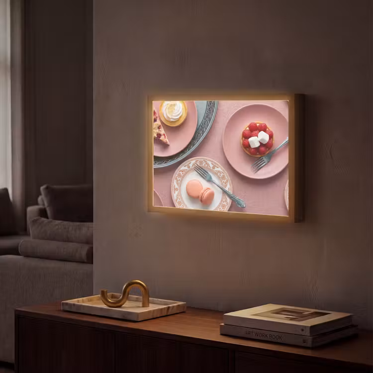 Lightbox - Wandlamp - Dessert - Taart - Gebak - Zoet - Roze — 2