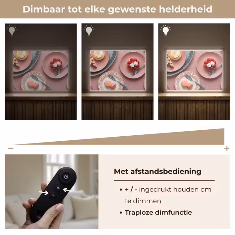 Lightbox - Wandlamp - Dessert - Taart - Gebak - Zoet - Roze — 9