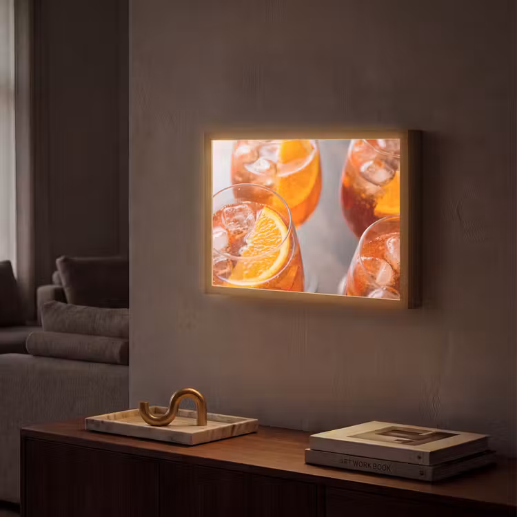 Lightbox - Wandlamp - Drank - Sinaasappel - IJs - Zomer - Oranje — 2