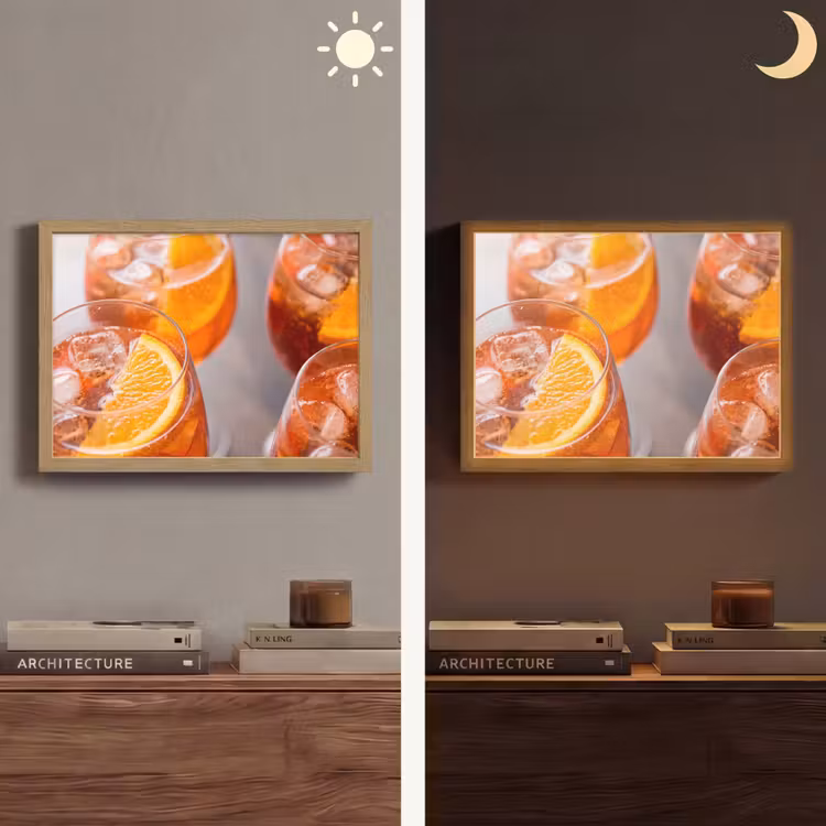Lightbox - Wandlamp - Drank - Sinaasappel - IJs - Zomer - Oranje — 6