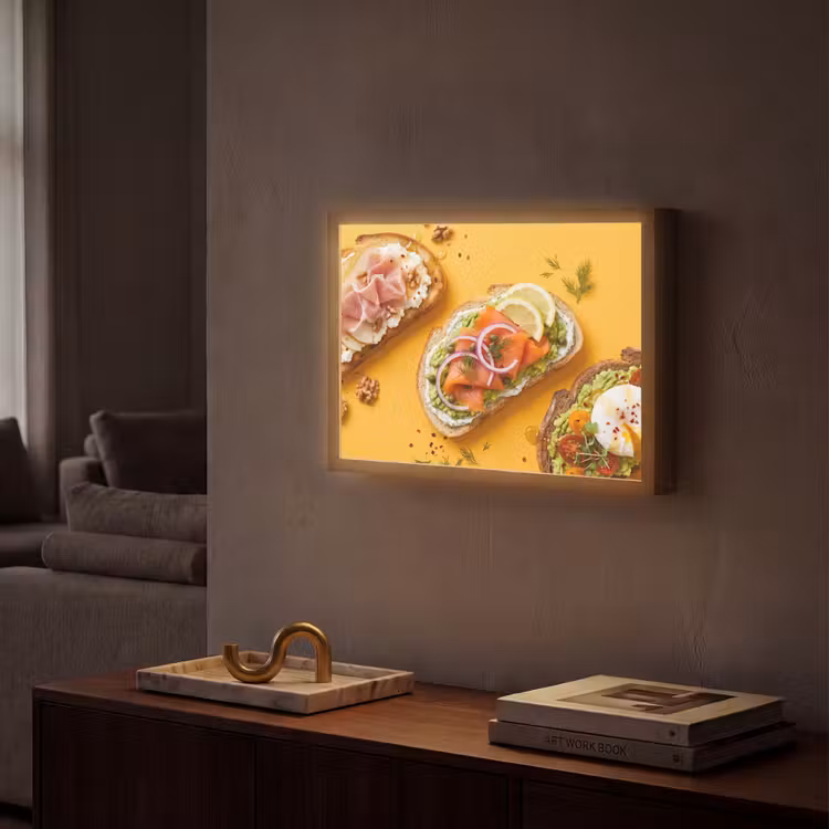 Lightbox - Wandlamp - Eten - Brood - Ontbijt - Modern - Kleurrijk — 2