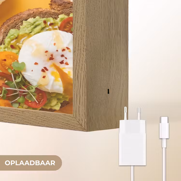 Lightbox - Wandlamp - Eten - Brood - Ontbijt - Modern - Kleurrijk — 7