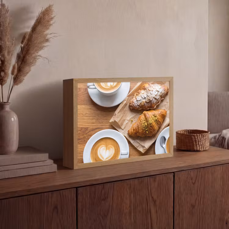 Lightbox - Wandlamp - Eten - Croissant - Koffie - Ontbijt - Modern — 4