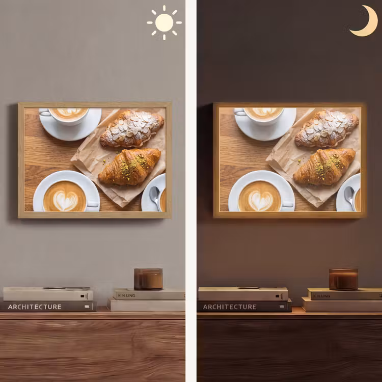Lightbox - Wandlamp - Eten - Croissant - Koffie - Ontbijt - Modern — 6