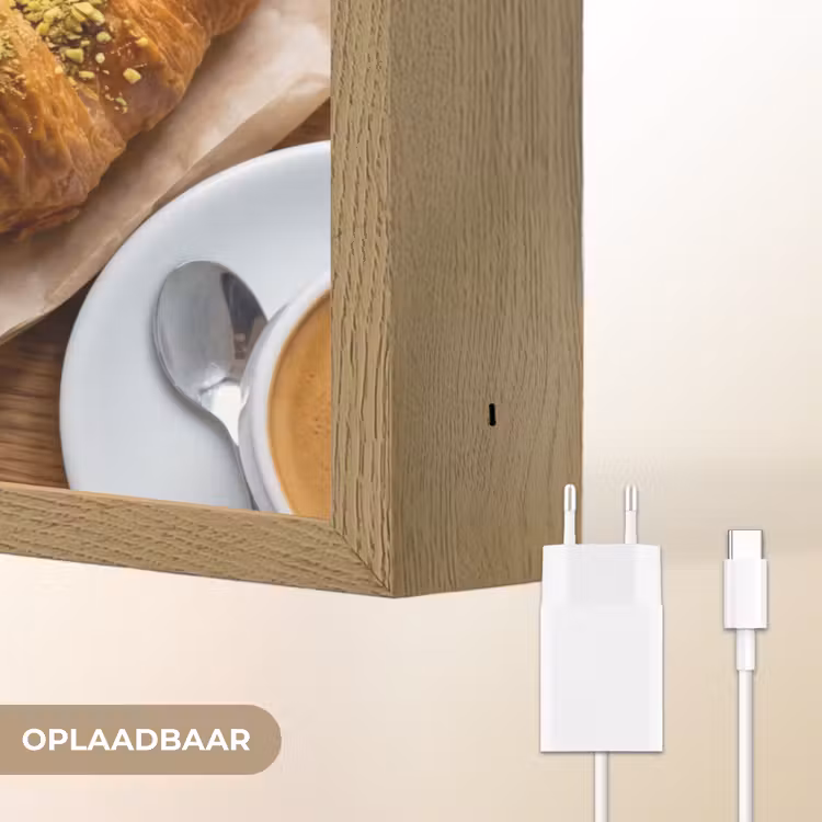 Lightbox - Wandlamp - Eten - Croissant - Koffie - Ontbijt - Modern — 7
