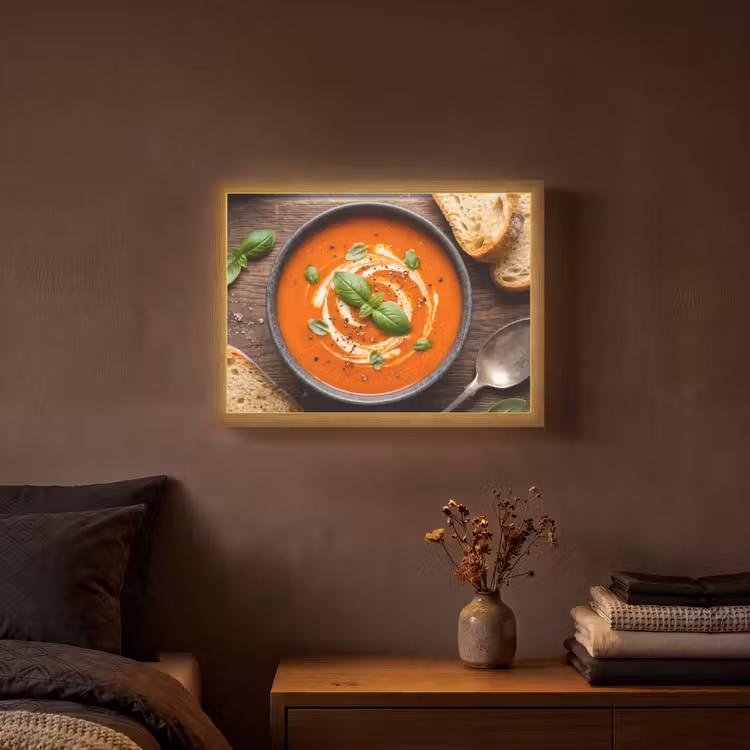 Lightbox - Wandlamp - Eten - Soep - Basilicum - Rustiek - Rood — 3