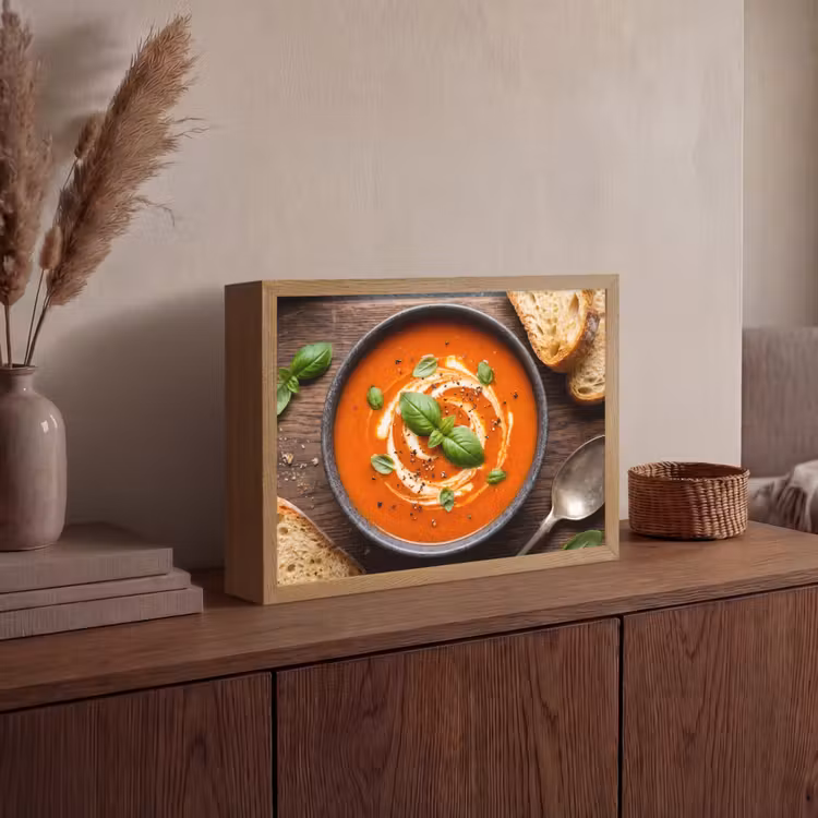 Lightbox - Wandlamp - Eten - Soep - Basilicum - Rustiek - Rood — 4
