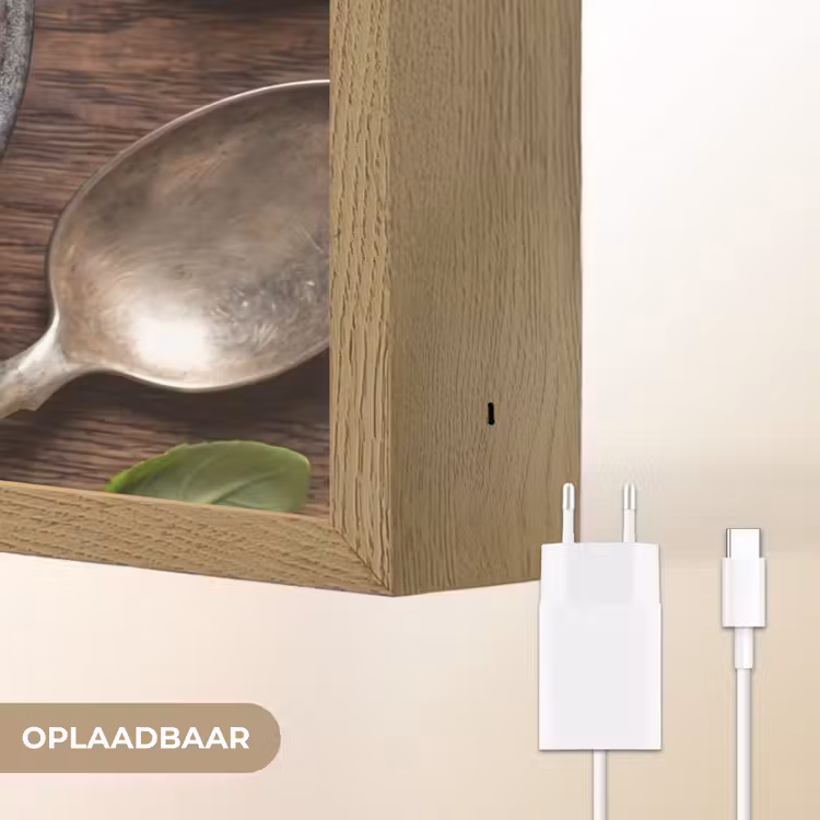 Lightbox - Wandlamp - Eten - Soep - Basilicum - Rustiek - Rood — 7
