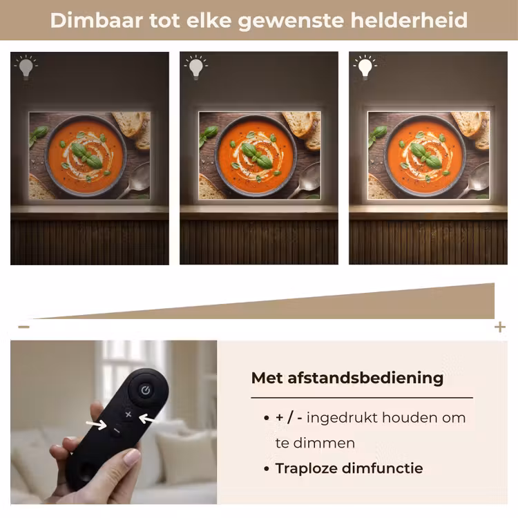Lightbox - Wandlamp - Eten - Soep - Basilicum - Rustiek - Rood — 9