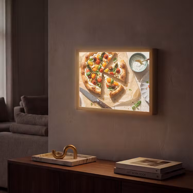 Lightbox - Wandlamp - Eten - Tomaten - Basilicum - Maaltijd - Vers — 2
