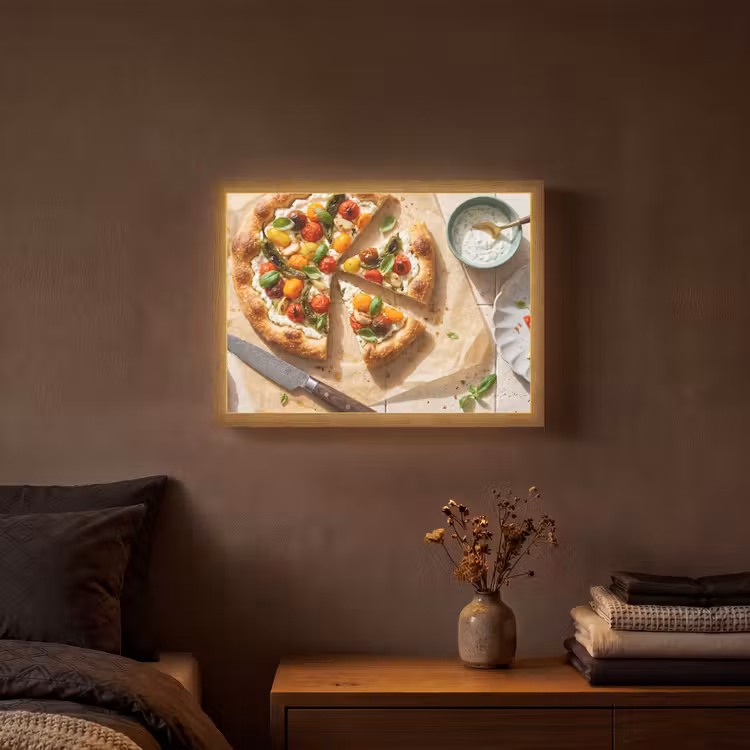 Lightbox - Wandlamp - Eten - Tomaten - Basilicum - Maaltijd - Vers — 3