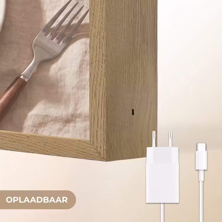 Lightbox - Wandlamp - Pannenkoeken - Bessen - Ontbijt - Modern - Beige — 7