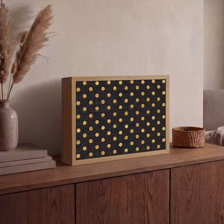 Lightbox - Wandlamp - Polka Dot - Stippen - Goud - Zwart — 4