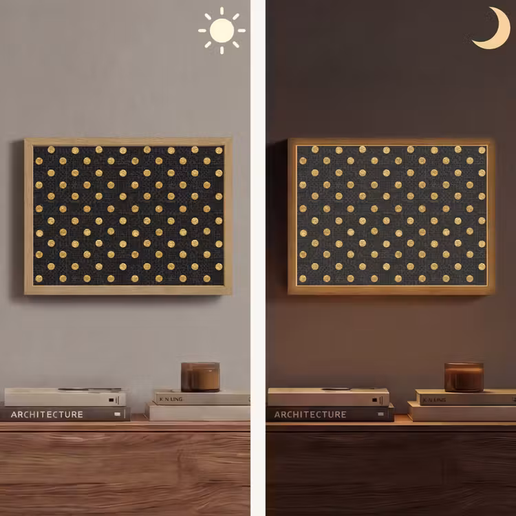 Lightbox - Wandlamp - Polka Dot - Stippen - Goud - Zwart — 6
