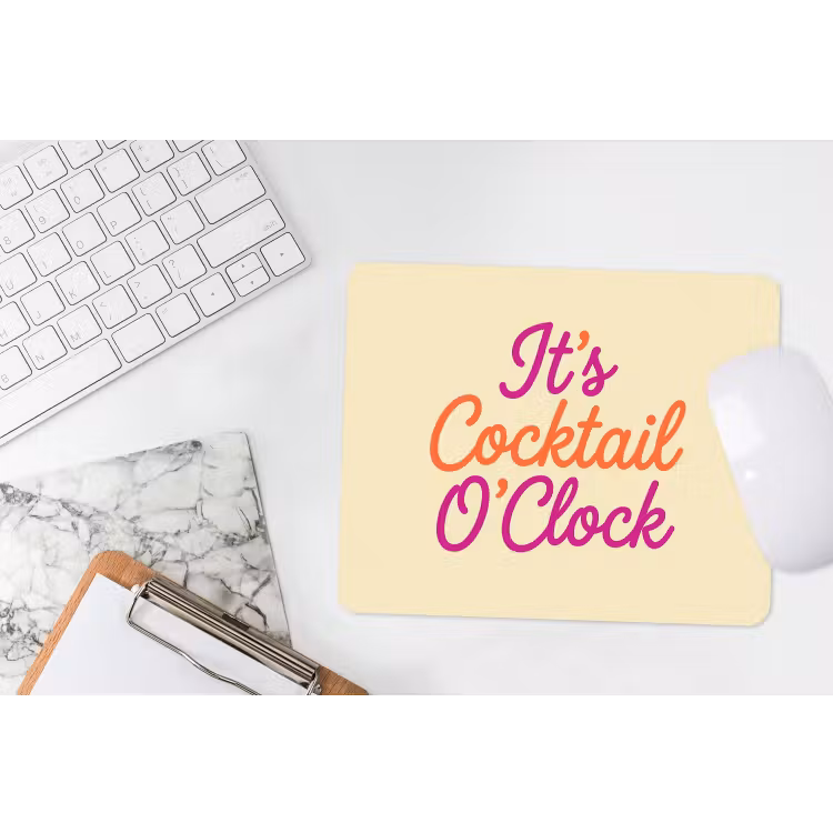 Muismat - Cocktail O'Clock - Geel - Retro — 2