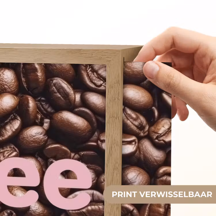 Lightbox - Wandlamp - Coffee First - Koffiebonen - Roze — 5