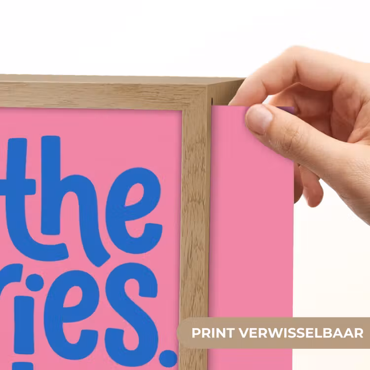 Lightbox - Wandlamp - Memories - Roze - Blauw - Quote — 5