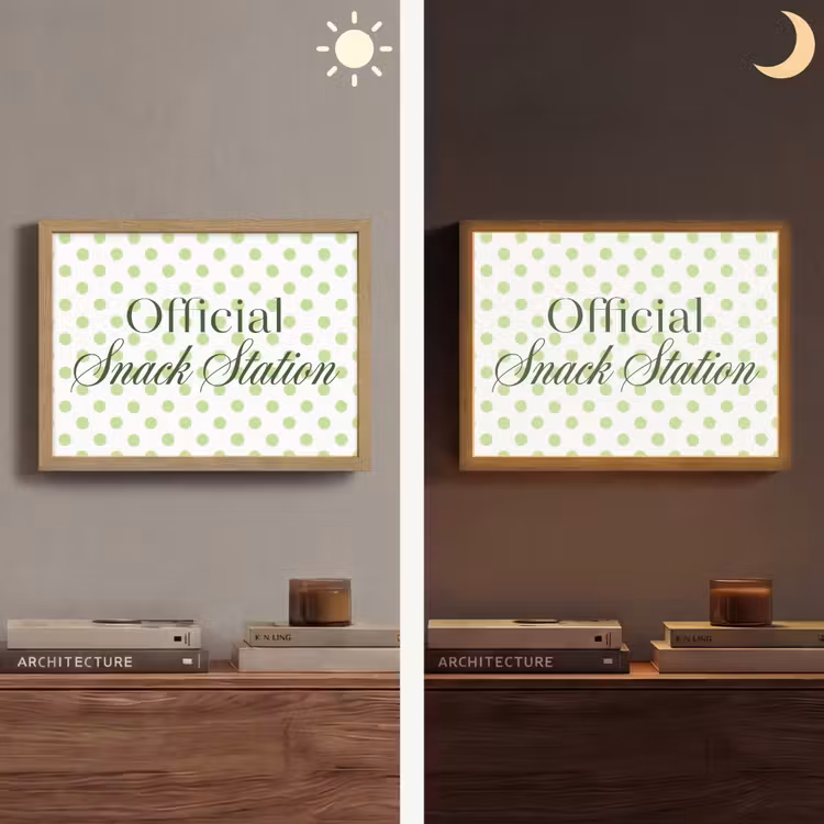 Lightbox - Wandlamp - Snack Station - Groen - Stippen — 6