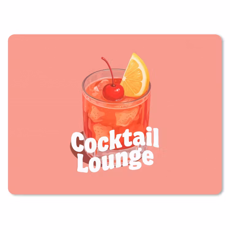 Muismat - Cocktail Lounge - Glas - Koraal — 1