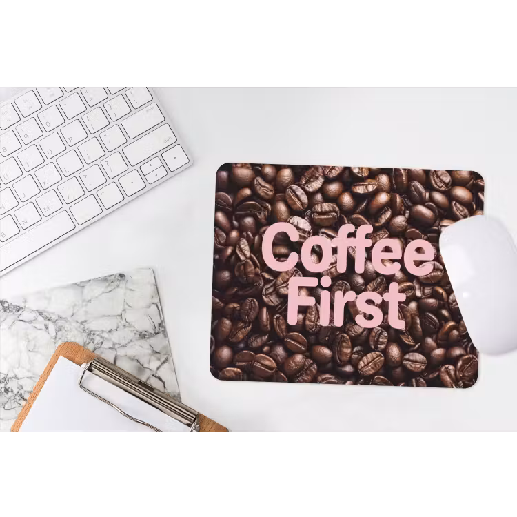 Muismat - Coffee First - Koffiebonen - Roze — 2