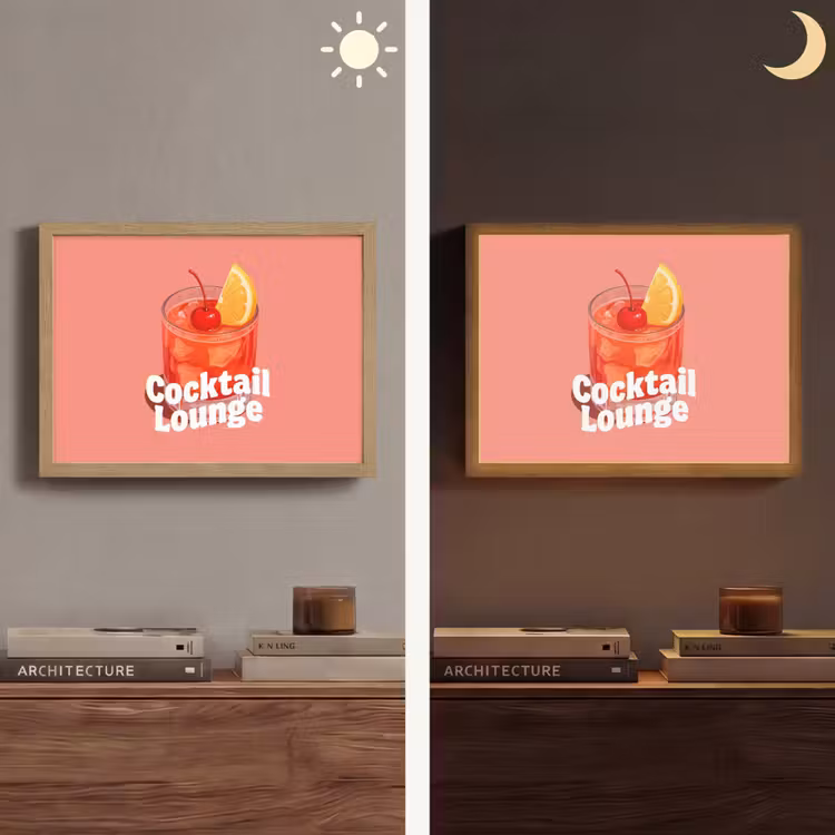 Lightbox - Wandlamp - Cocktail Lounge - Glas - Koraal — 6