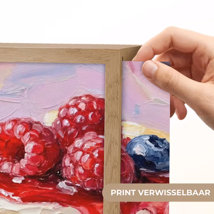 Lightbox - Wandlamp - Eten - Cheesecake - Bessen - Abstract - Roze — 5