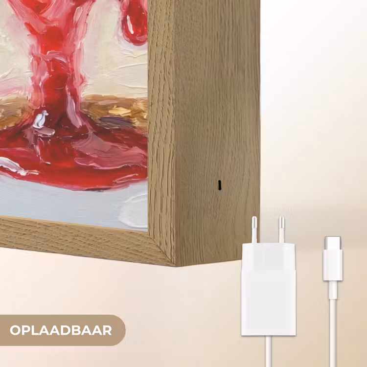 Lightbox - Wandlamp - Eten - Cheesecake - Bessen - Abstract - Roze — 7