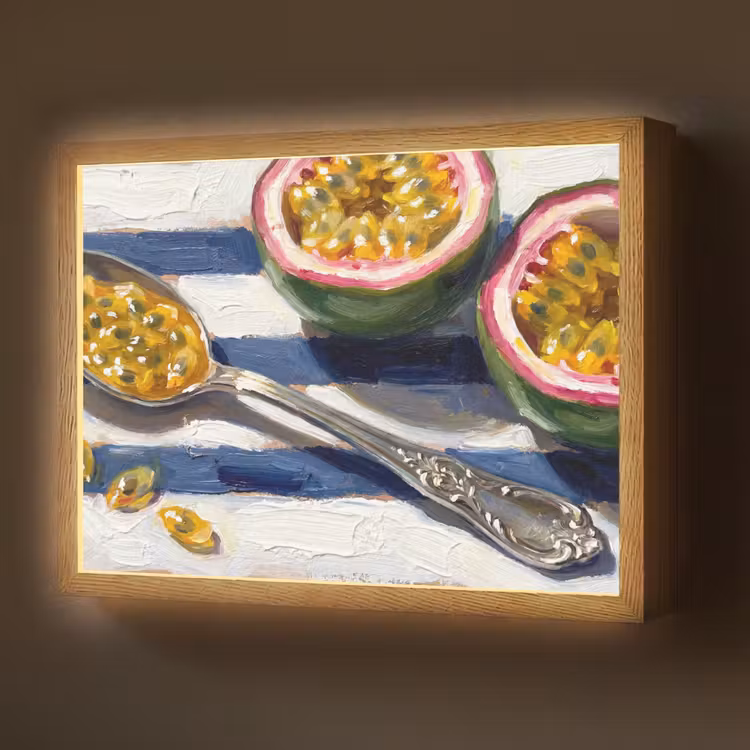 Lightbox - Wandlamp - Eten - Passievrucht - Tropisch - Modern - Kleurrijk — 1