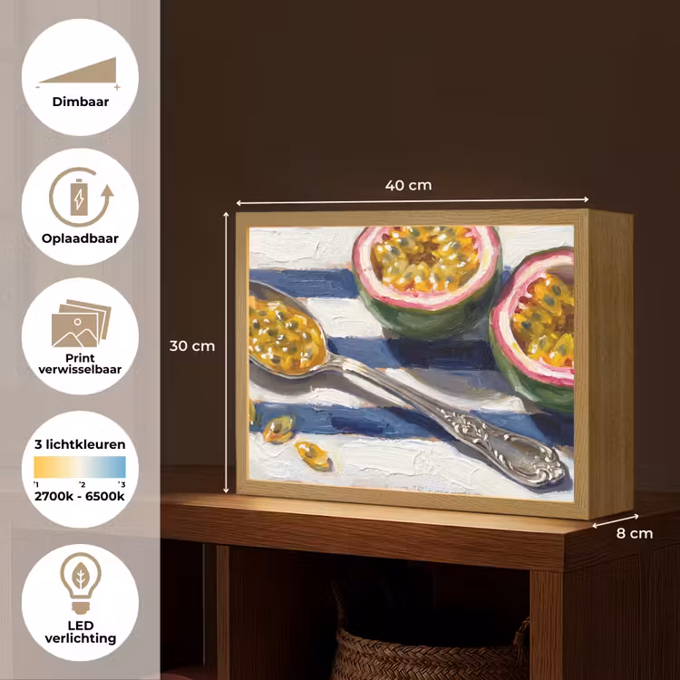 Lightbox - Wandlamp - Eten - Passievrucht - Tropisch - Modern - Kleurrijk — 10