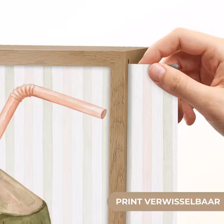 Lightbox - Wandlamp - Kokosnoot - Drank - Tropisch - Illustratie - Zomer — 5