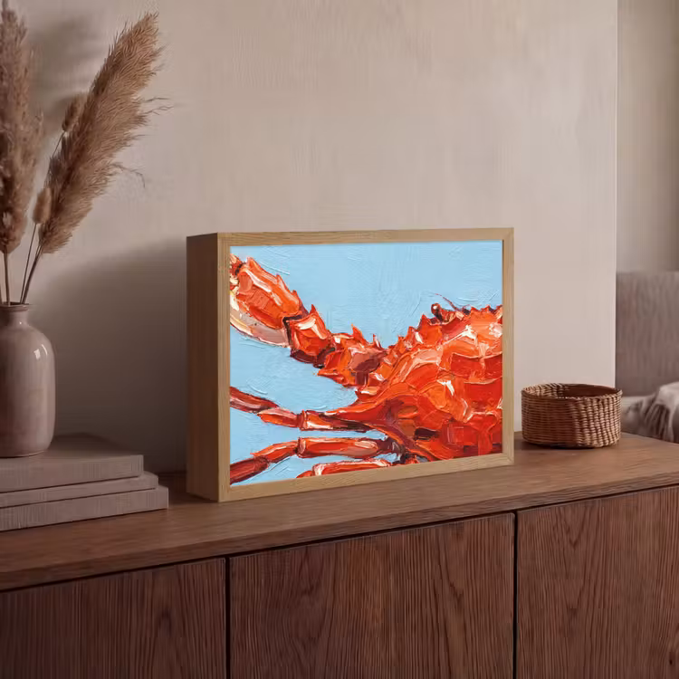 Lightbox - Wandlamp - Krab - Zee - Dieren - Abstract - Rood — 4
