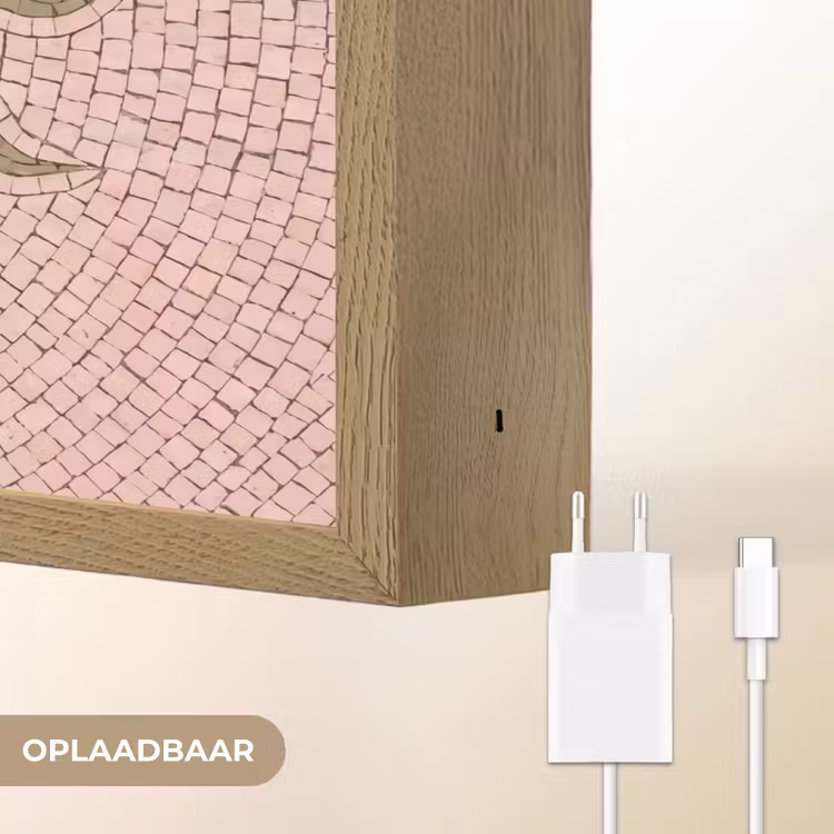 Lightbox - Wandlamp - Mozaïek - Zon - Patroon - Klassiek - Roze — 7
