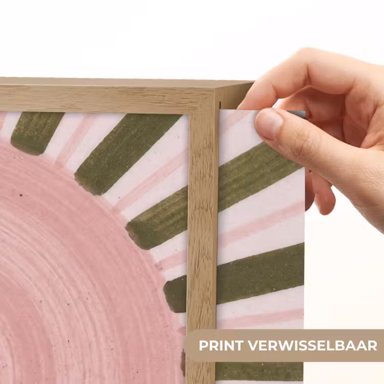 Lightbox - Wandlamp - Patroon - Cirkel - Stralen - Abstract - Roze — 5