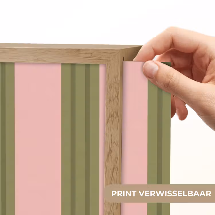 Lightbox - Wandlamp - Patroon - Strepen - Abstract - Roze - Groen — 5