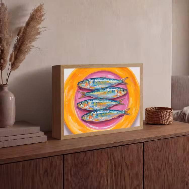Lightbox - Wandlamp - Vis - Vier - Eten - Modern - Kleurrijk — 4