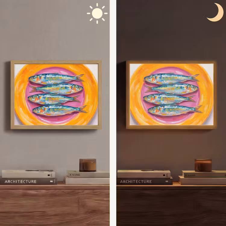 Lightbox - Wandlamp - Vis - Vier - Eten - Modern - Kleurrijk — 6