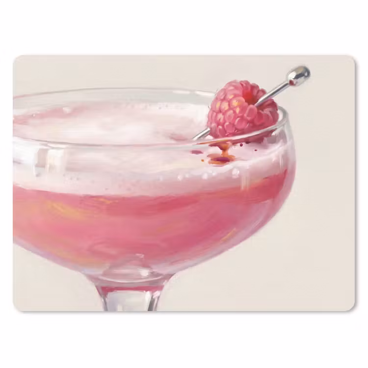Muismat - Cocktail - Framboos - Drank - Modern - Roze — 1