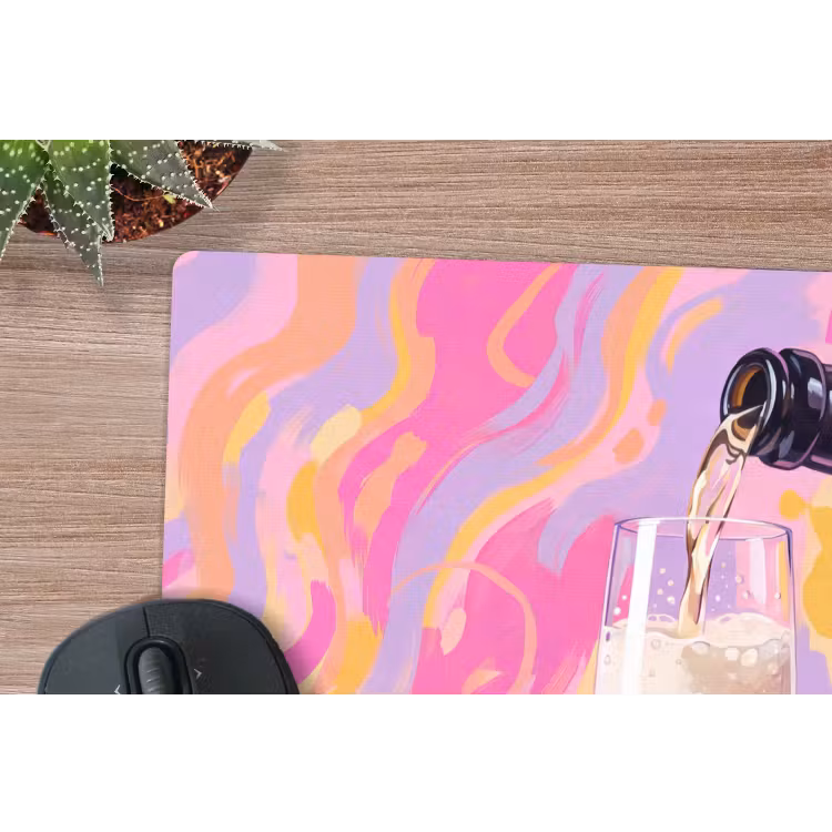 Muismat - Drank - Inschenken - Feest - Abstract - Roze — 4
