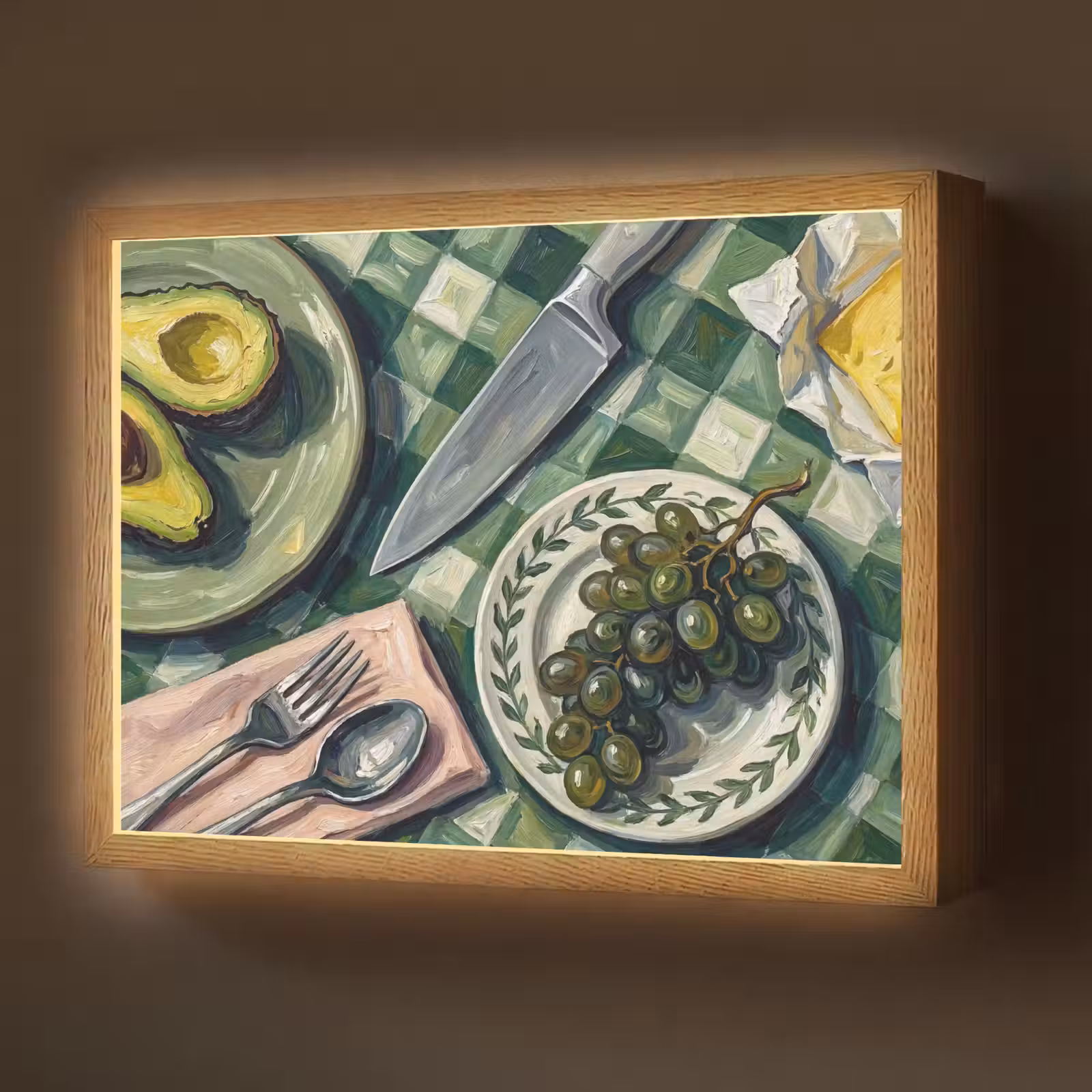Lightbox - Wandlamp - Eten - Ontbijt - Tafel - Modern - Groen — 1