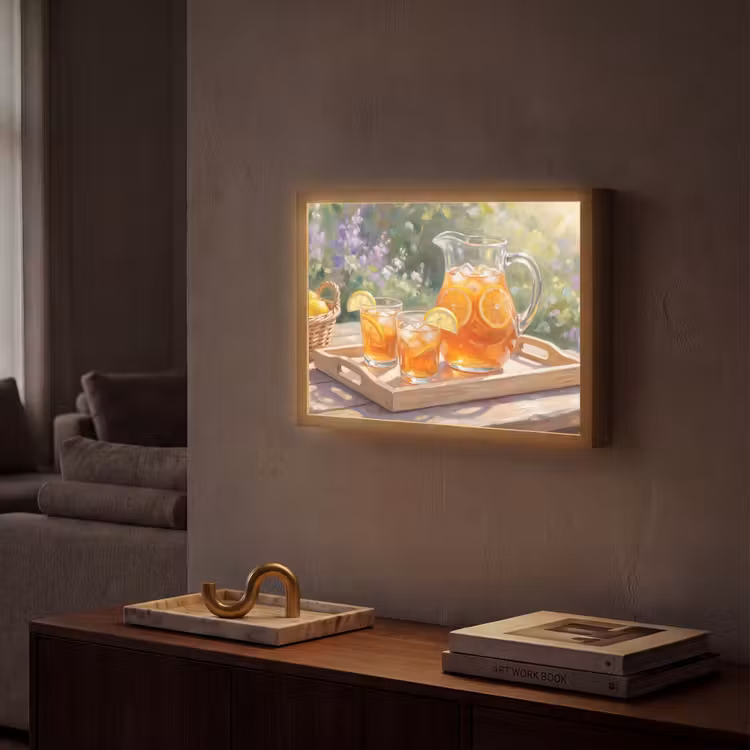 Lightbox - Wandlamp - Drank - Citroen - Zomer - Tuin - Geel — 2