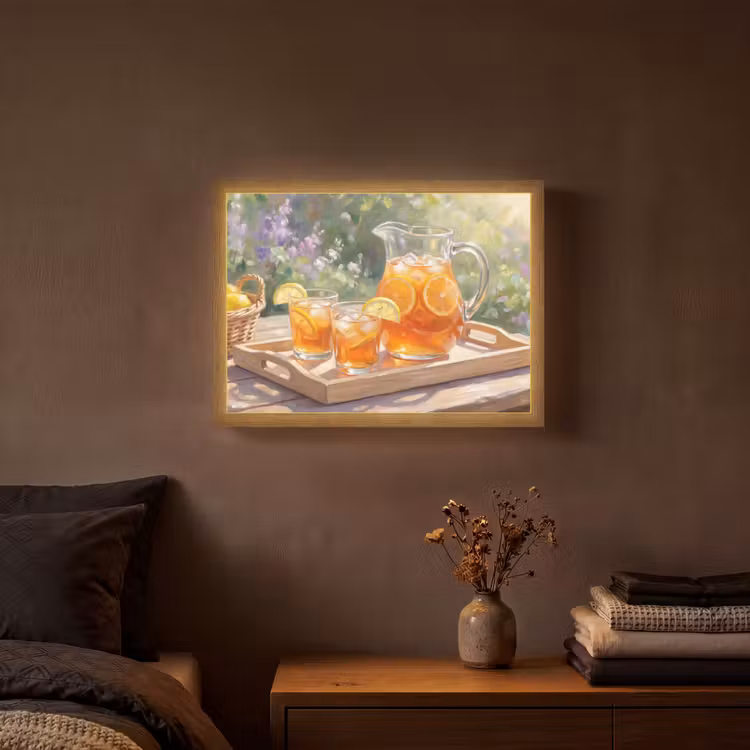 Lightbox - Wandlamp - Drank - Citroen - Zomer - Tuin - Geel — 3