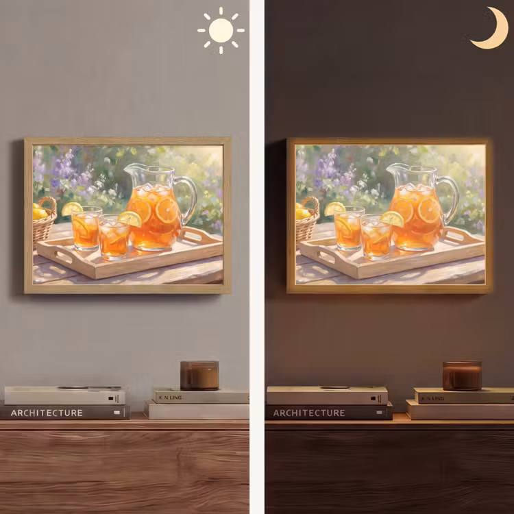 Lightbox - Wandlamp - Drank - Citroen - Zomer - Tuin - Geel — 6