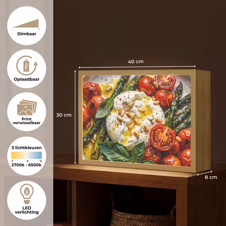 Lightbox - Wandlamp - Eten - Groenten - Kaas - Modern - Vers — 10